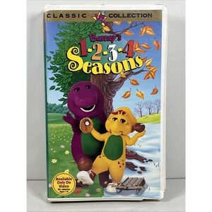 Barney's 1-2-3-4 Seasons (VHS, 1996)‎ - TESTED
